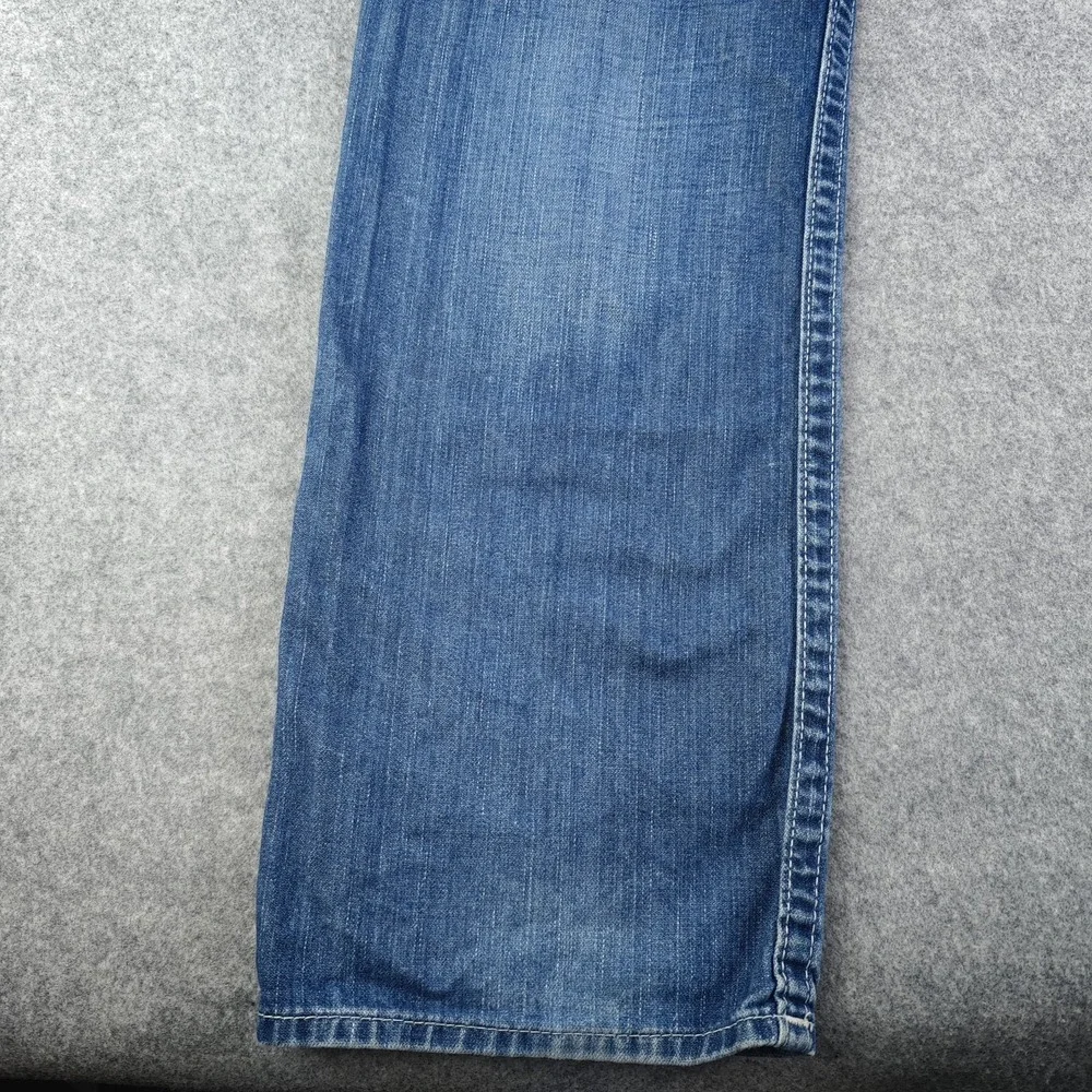 True Religion Jeans Mens 46 Blue Denim Skinny 46x33 Light‎ Wash 100% Cotton